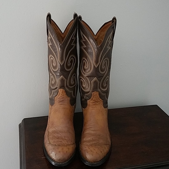 Tony Lama Ostrich Cowboy Boots!! - Picture 2 of 12